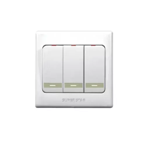 3 Gang 1 Way Switch